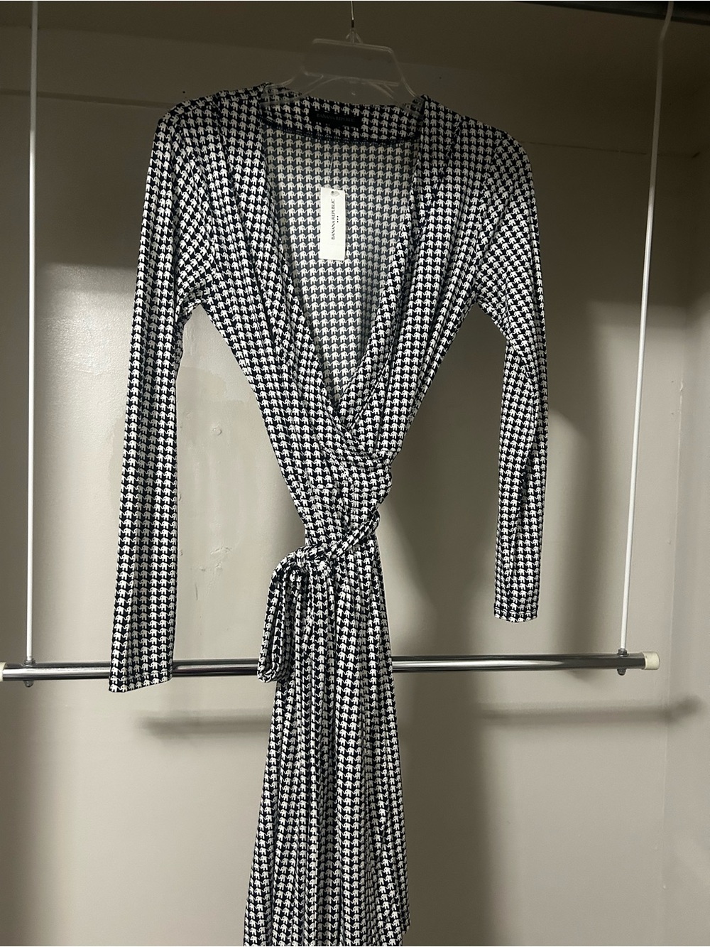 Banana Republic Navy and White Elephant Print.